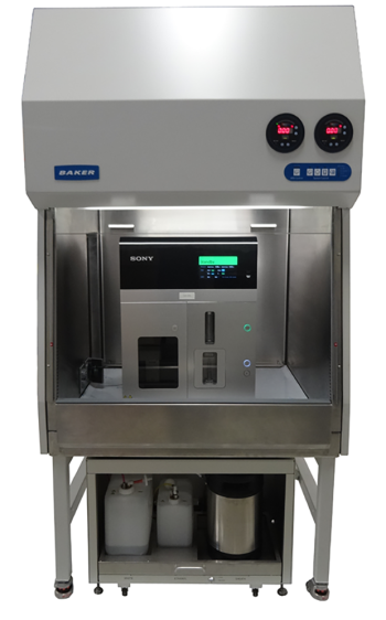 Sony SH800Z live cell sorter in BioSafety cabinet